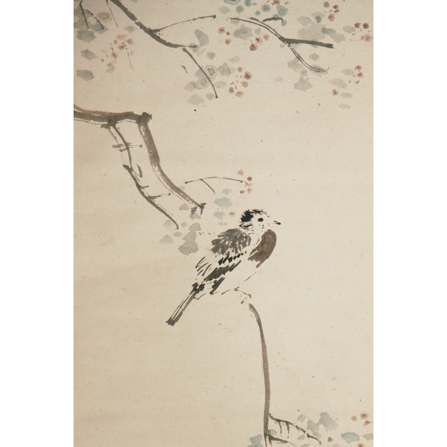 中林竹洞 枝上小禽図 - 日本の動物画‐いきもののかたち‐ 江戸期の花鳥 
