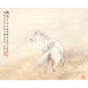 橋本関雪 馬図 - 日本の動物画‐いきもののかたち‐ 江戸期の花鳥画