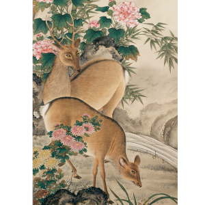 山本養和 秋園禽獣之図 日本の動物画 いきもののかたち 江戸期の花鳥画などかわいい日本画のサイト