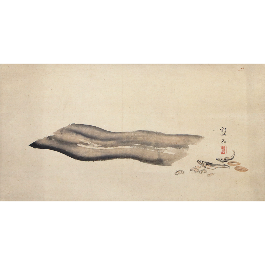 村瀬雙石 板昆布田作図 日本の動物画 いきもののかたち 江戸期の花鳥画などかわいい日本画のサイト