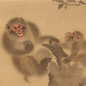 森狙仙 蜜蜂猿 日本の動物画 いきもののかたち 江戸期の花鳥画などかわいい日本画のサイト